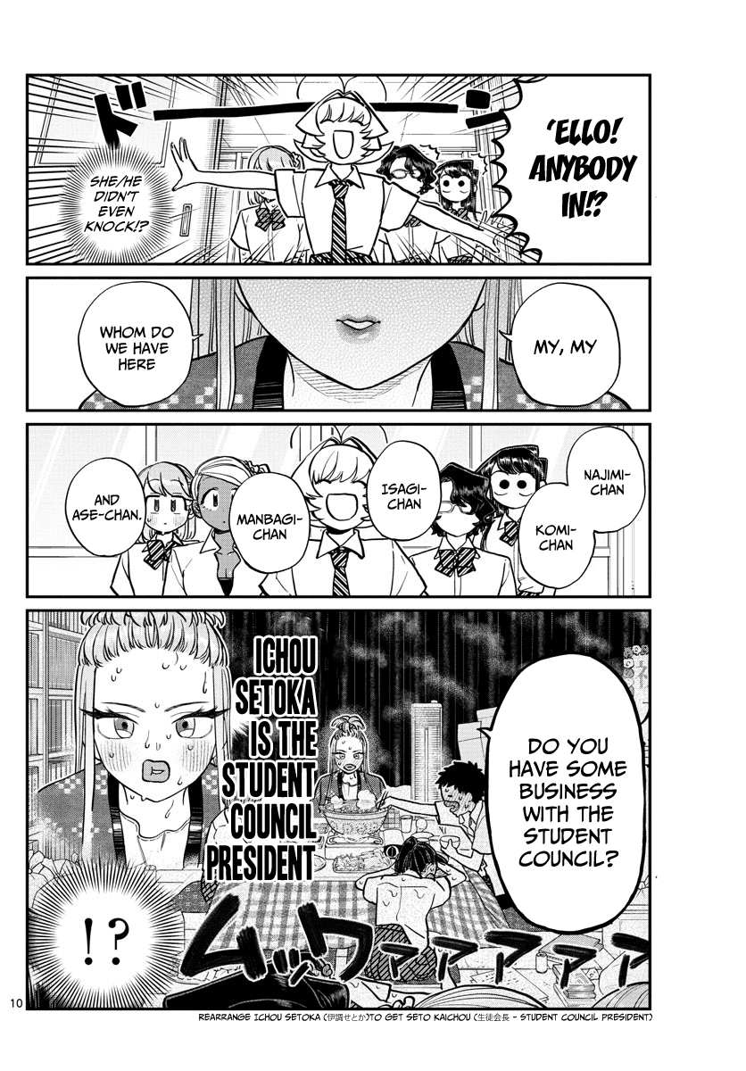 Komi-san wa Komyushou Desu Chapter 200 page 10 - Chapter 200: The Student Council
