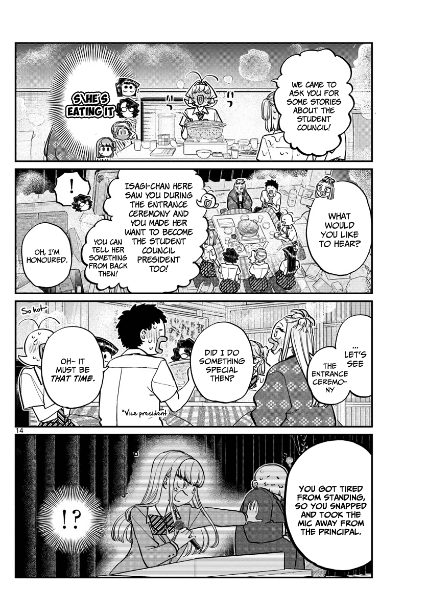 Komi-san wa Komyushou Desu Chapter 200 page 14 - Chapter 200: The Student Council