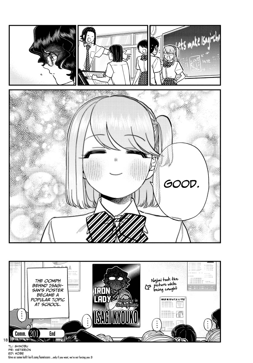 Komi-san wa Komyushou Desu Chapter 201 page 19 - Chapter 201: Smile