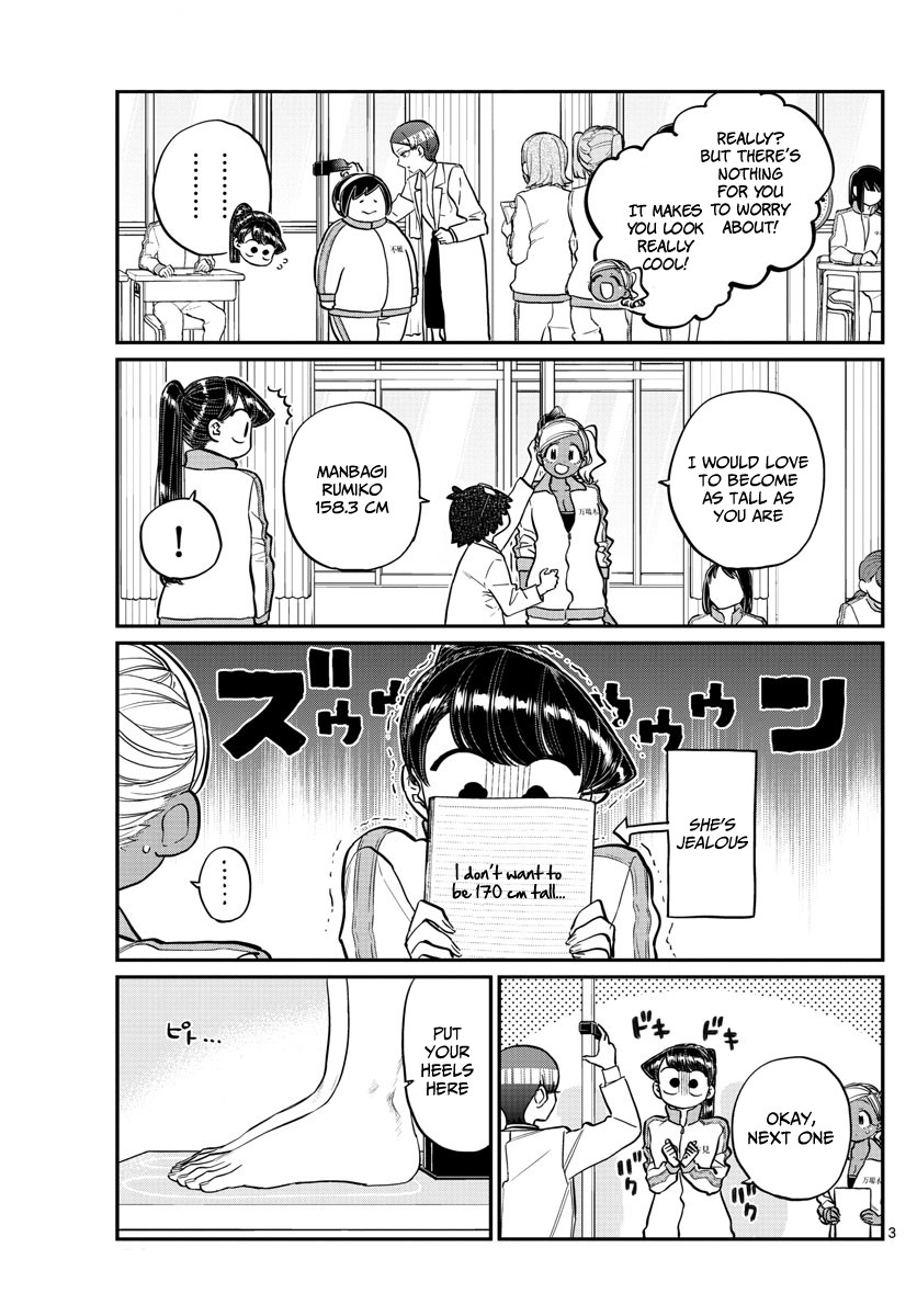 Komi-san wa Komyushou Desu Chapter 204 page 3 - Chapter 204: Height