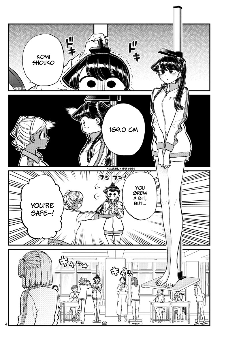 Komi-san wa Komyushou Desu Chapter 204 page 4 - Chapter 204: Height