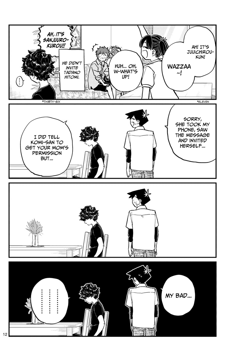 Komi-san wa Komyushou Desu Chapter 207 page 12 - Chapter 207: Banquet
