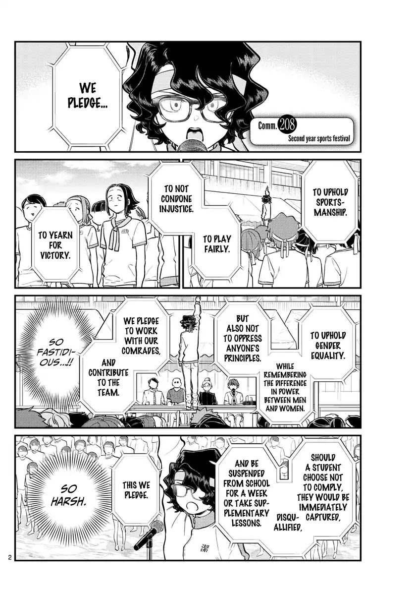Komi-san wa Komyushou Desu Chapter 208 page 2 - Chapter 208: Second year sports festival