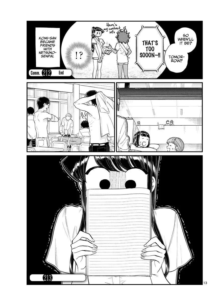 Komi-san wa Komyushou Desu Chapter 212 page 10 - Chapter 212: Second year sports festival 3