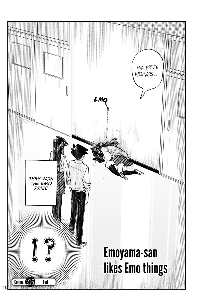 Komi-san wa Komyushou Desu Chapter 216 page 18 - Chapter 216: Emotional