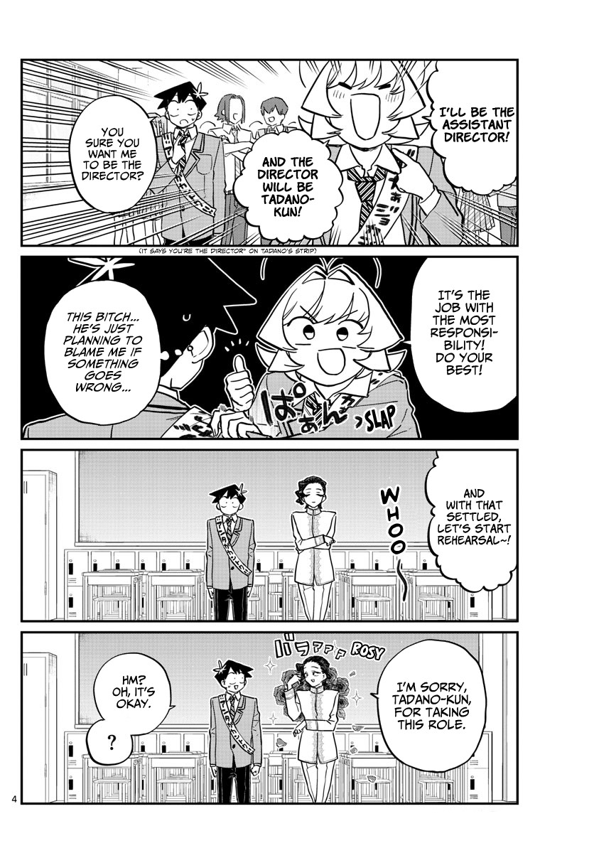 Komi-san wa Komyushou Desu Chapter 221 page 4 - Chapter 221: Practice for the Culture Festival.