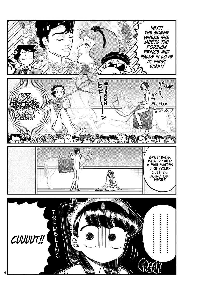 Komi-san wa Komyushou Desu Chapter 221 page 6 - Chapter 221: Practice for the Culture Festival.