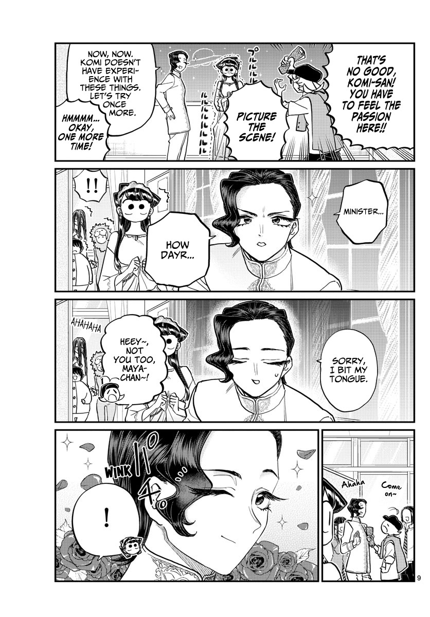 Komi-san wa Komyushou Desu Chapter 221 page 9 - Chapter 221: Practice for the Culture Festival.