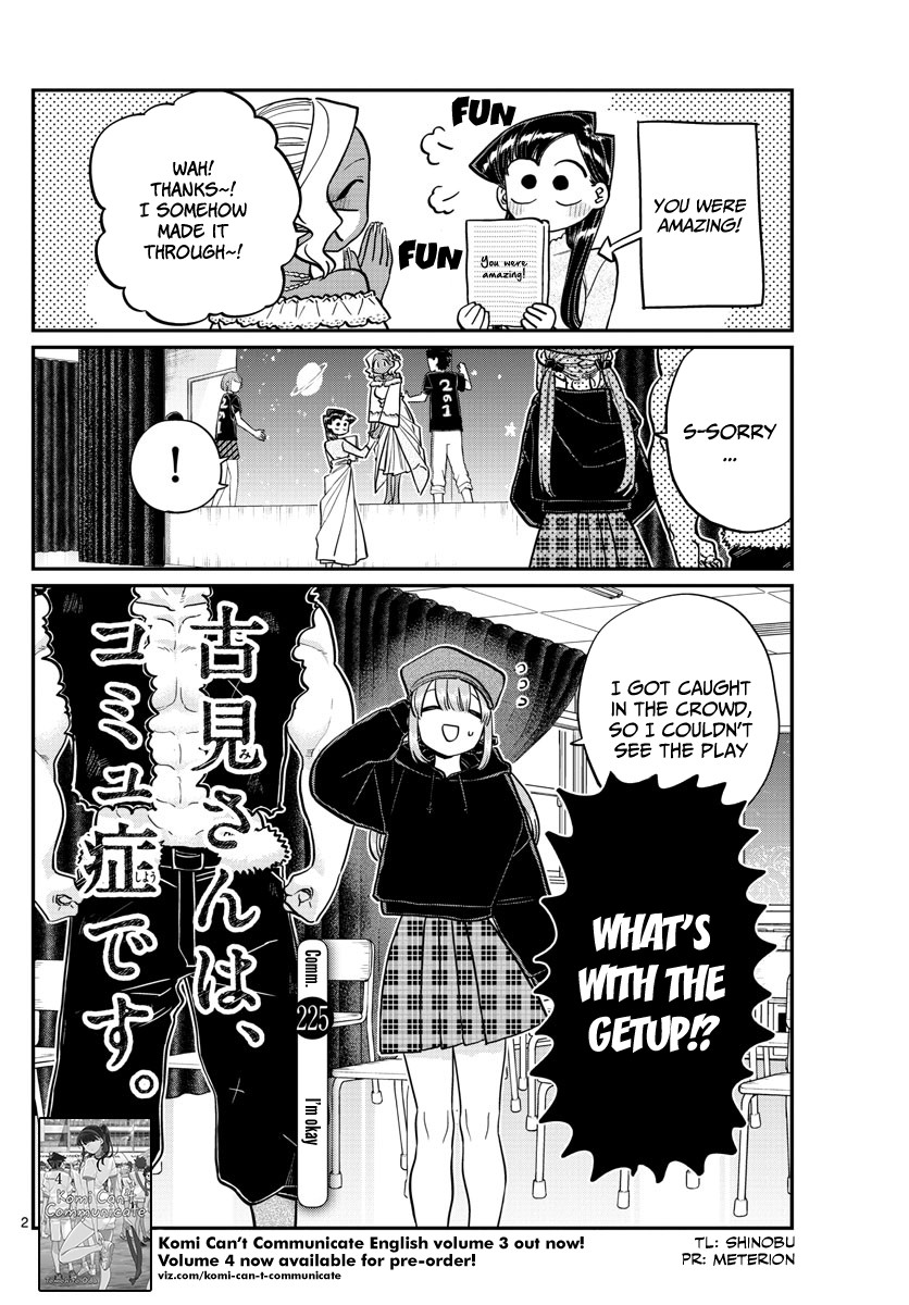 Komi-san wa Komyushou Desu Chapter 225 page 2 - Chapter 225: I'm okay
