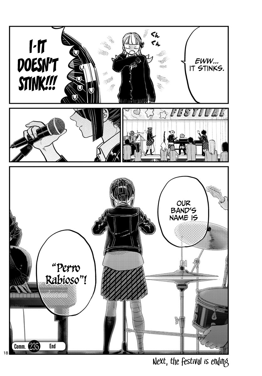 Komi-san wa Komyushou Desu Chapter 235 page 18 - Chapter 235: Band