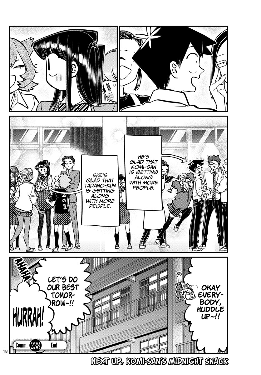 Komi-san wa Komyushou Desu Chapter 238 page 18 - Chapter 238: Looking back at the festival