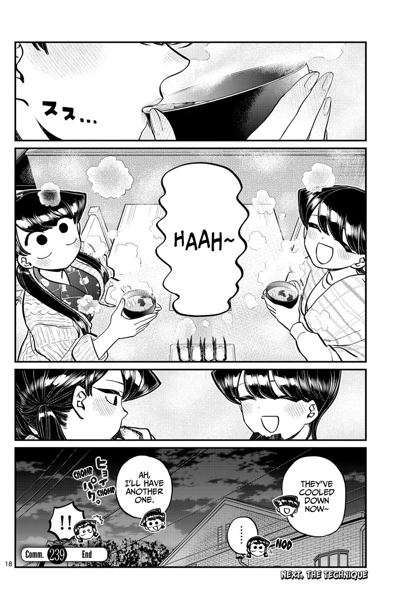 Komi-san wa Komyushou Desu Chapter 239 page 18 - Chapter 239: Onigiri and Miso