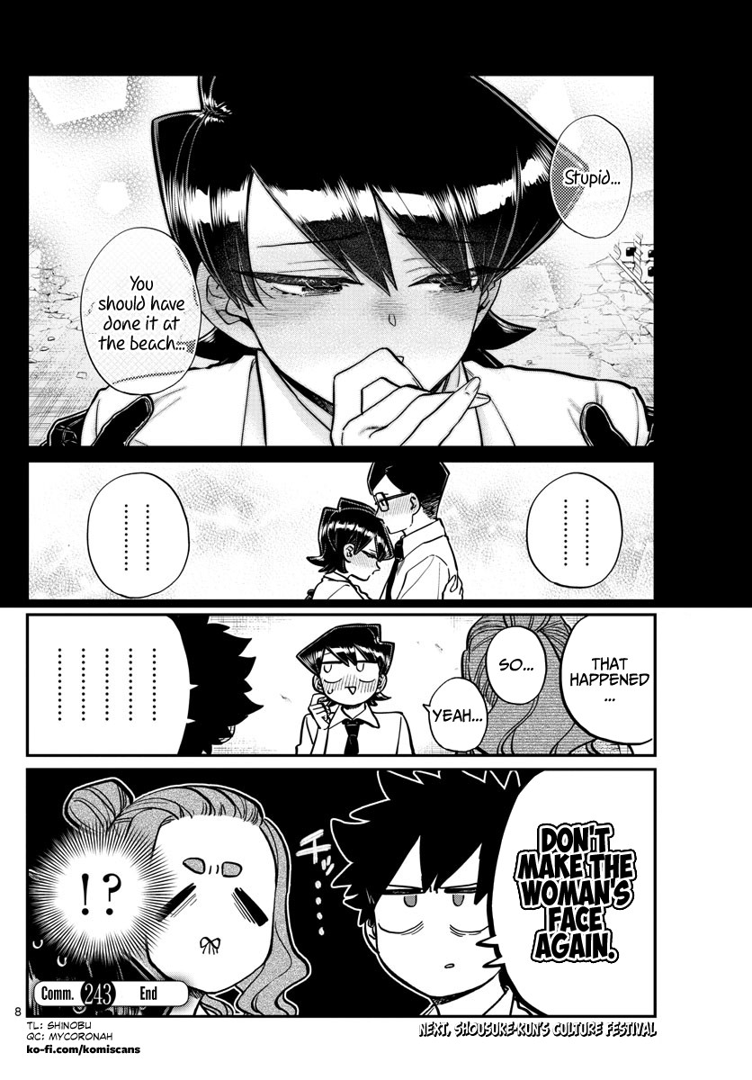 Komi-san wa Komyushou Desu Chapter 243 page 8 - Chapter 243: Mom and Dad's kiss Part 2