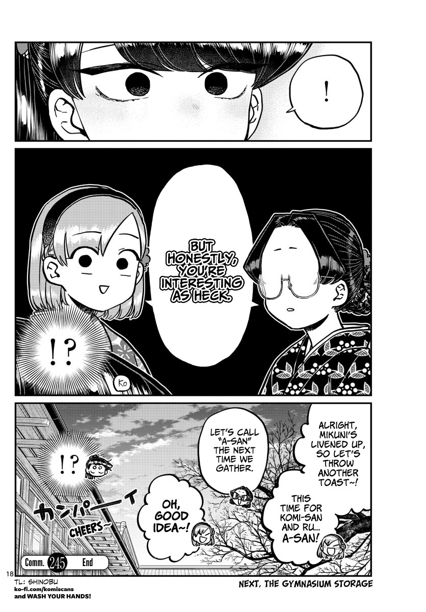 Komi-san wa Komyushou Desu Chapter 245 page 18 - Chapter 245: Lateral love stories