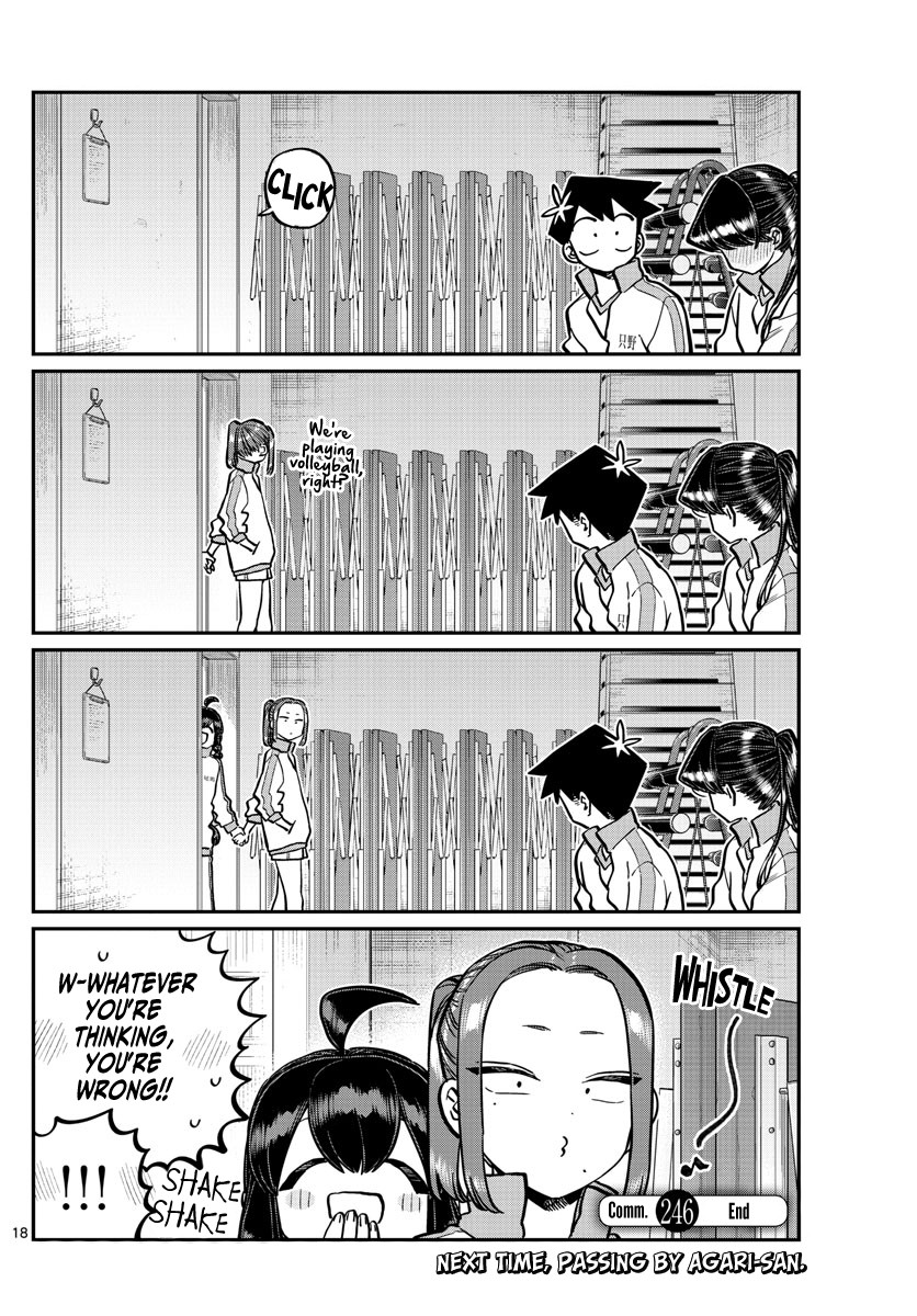 Komi-san wa Komyushou Desu Chapter 246 page 18 - Chapter 246: Gymnasium Storage