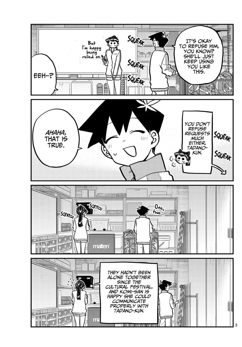 Komi-san wa Komyushou Desu Chapter 246 page 3 - Chapter 246: Gymnasium Storage