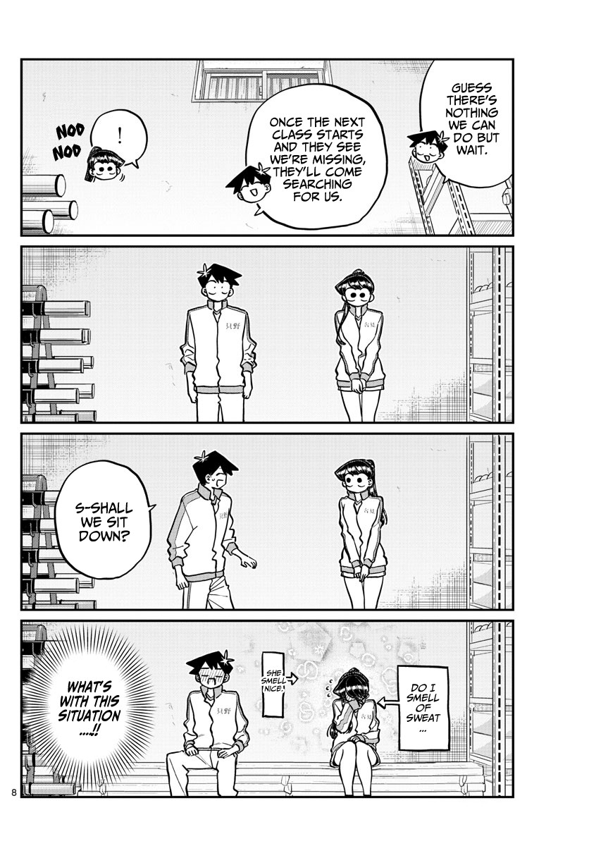 Komi-san wa Komyushou Desu Chapter 246 page 8 - Chapter 246: Gymnasium Storage