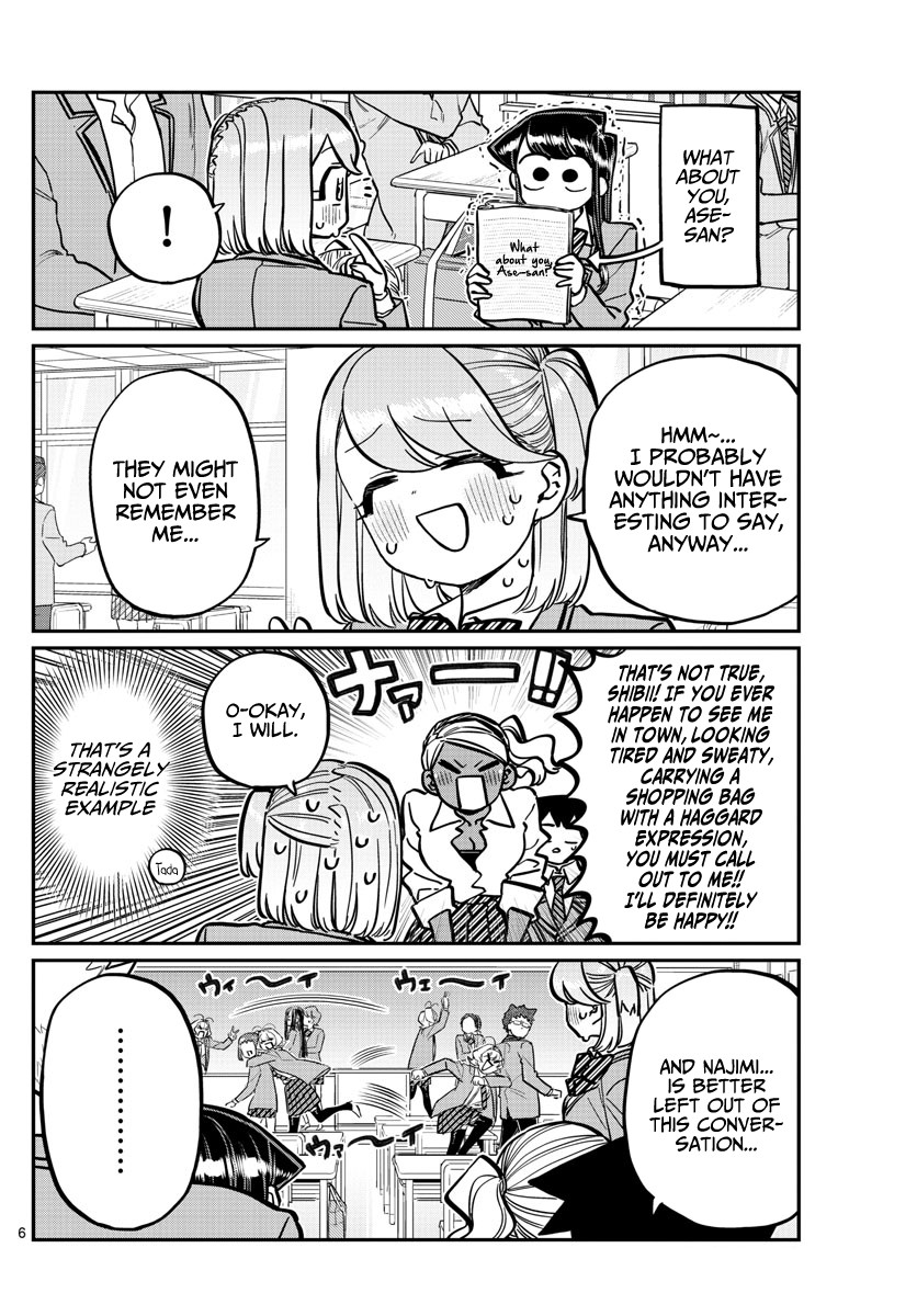 Komi-san wa Komyushou Desu Chapter 247 page 6 - Chapter 247: Passing by
