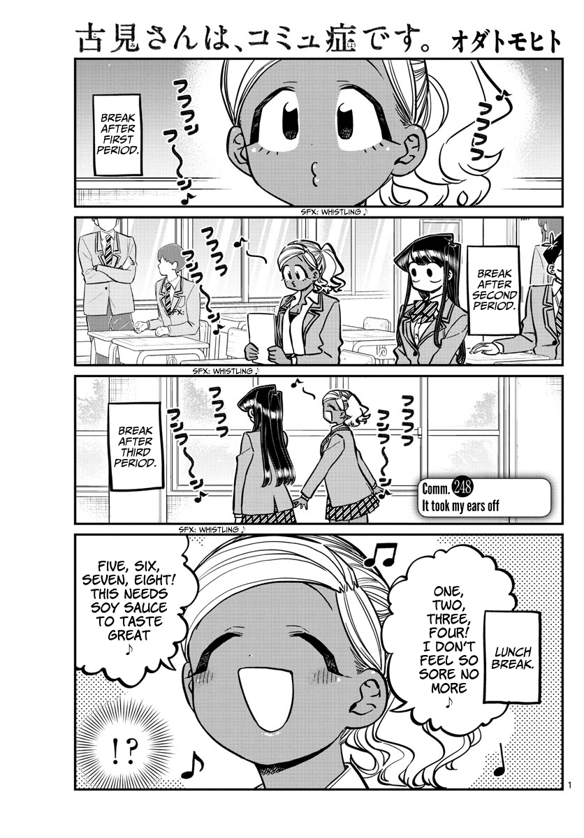 Komi-san wa Komyushou Desu Chapter 248 page 1 - Chapter 248: It took my ears off