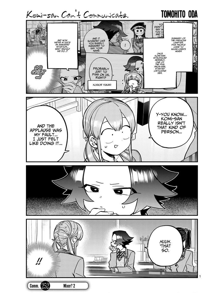 Komi-san wa Komyushou Desu Chapter 252 page 1 - Chapter 252: Mixer? 2