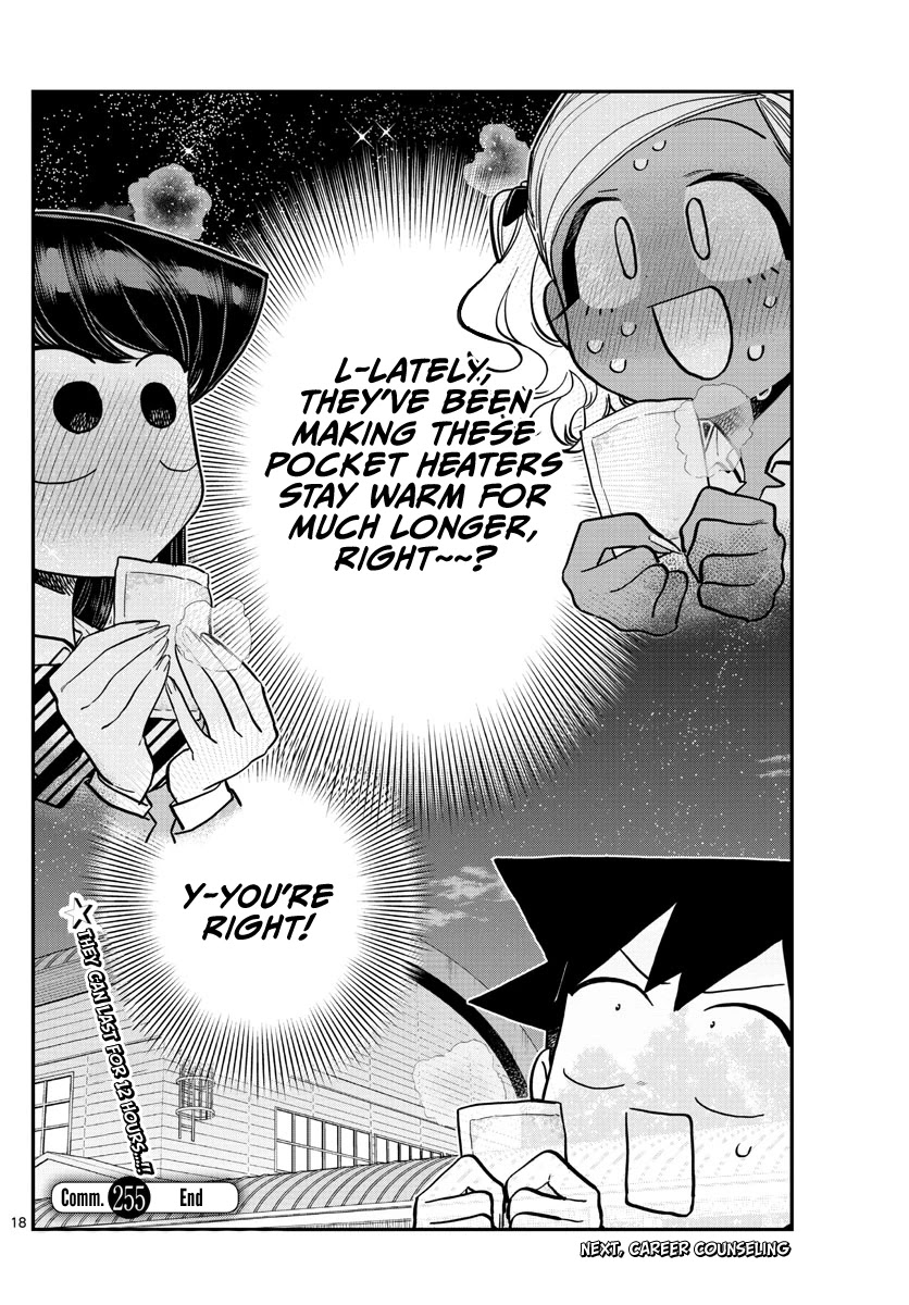 Komi-san wa Komyushou Desu Chapter 255 page 18 - Chapter 255: Pocket Heater