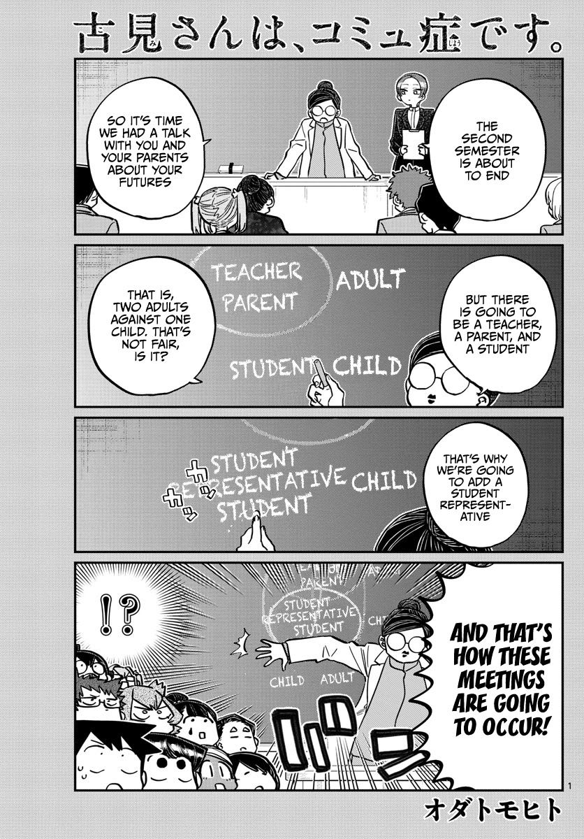 Komi-san wa Komyushou Desu Chapter 256 page 1 - Chapter 256: Career Counseling