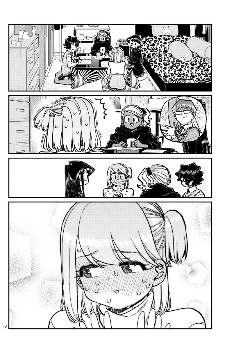 Komi-san wa Komyushou Desu Chapter 257 page 12 - Chapter 257: Studying and a sleepover