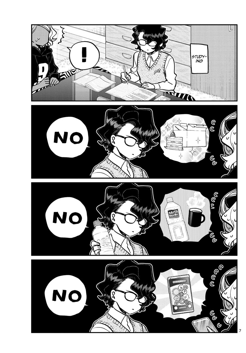 Komi-san wa Komyushou Desu Chapter 257 page 7 - Chapter 257: Studying and a sleepover