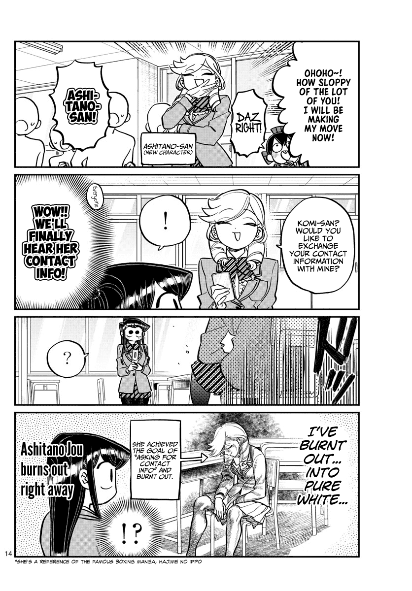 Komi-san wa Komyushou Desu Chapter 258 page 14 - Chapter 258: Contact