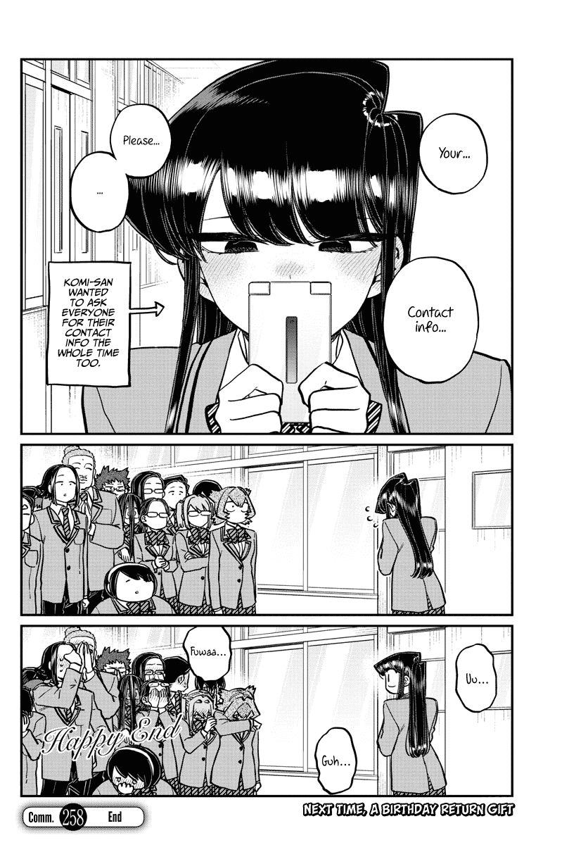 Komi-san wa Komyushou Desu Chapter 258 page 18 - Chapter 258: Contact