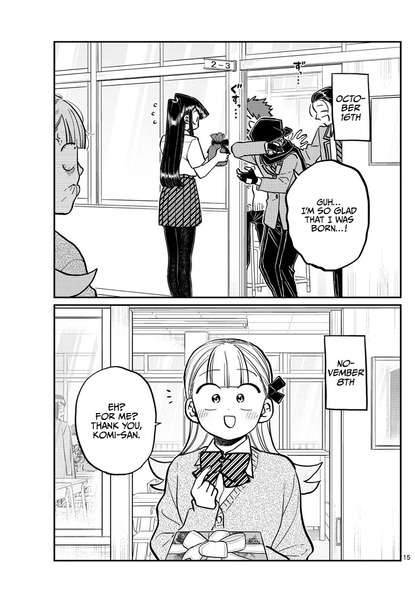 Komi-san wa Komyushou Desu Chapter 259 page 15 - Chapter 259: Return Gifts