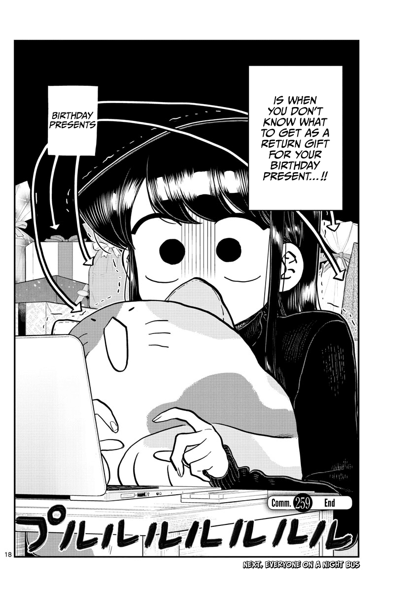Komi-san wa Komyushou Desu Chapter 259 page 18 - Chapter 259: Return Gifts