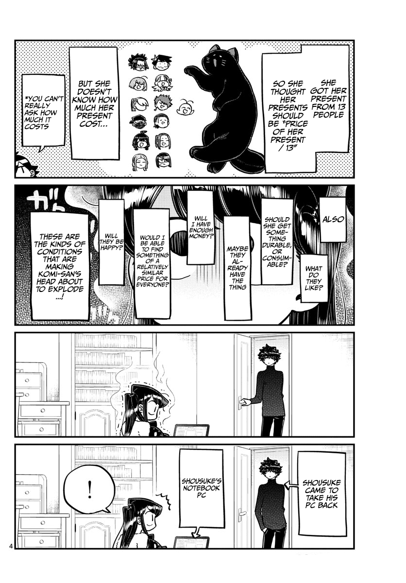 Komi-san wa Komyushou Desu Chapter 259 page 4 - Chapter 259: Return Gifts