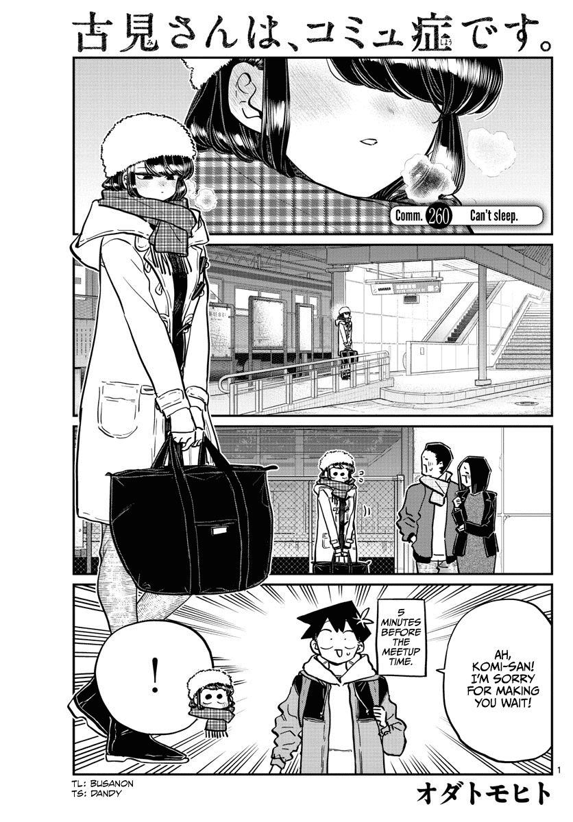 Komi-san wa Komyushou Desu Chapter 260 page 1 - Chapter 260: Can't Sleep