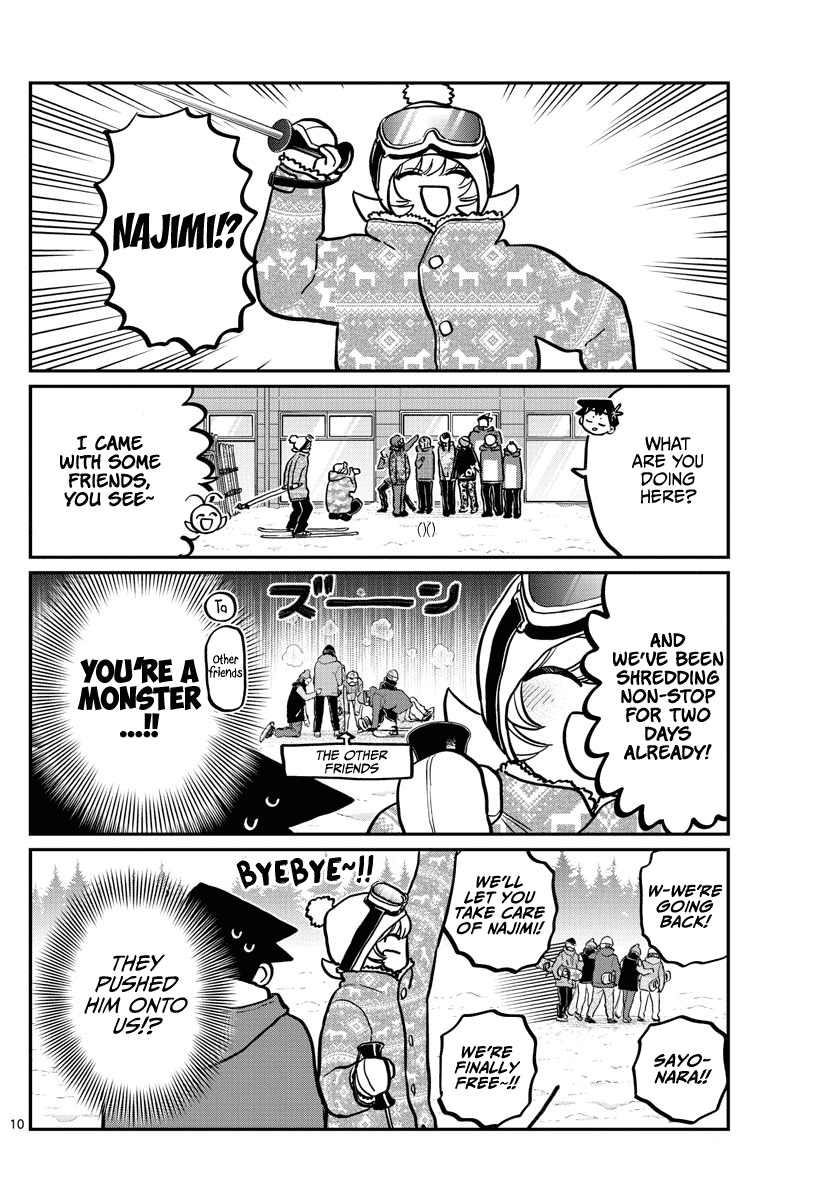 Komi-san wa Komyushou Desu Chapter 261 page 10 - Chapter 261: Snowboarding
