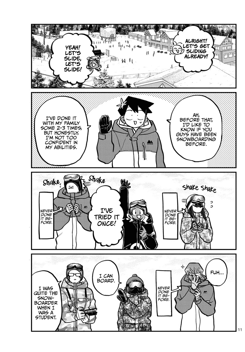 Komi-san wa Komyushou Desu Chapter 261 page 11 - Chapter 261: Snowboarding