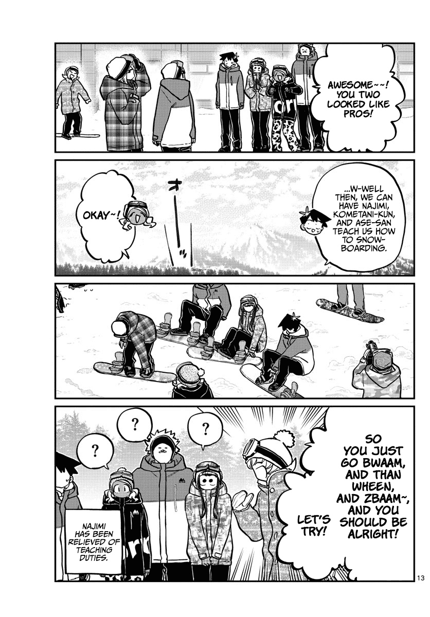 Komi-san wa Komyushou Desu Chapter 261 page 13 - Chapter 261: Snowboarding