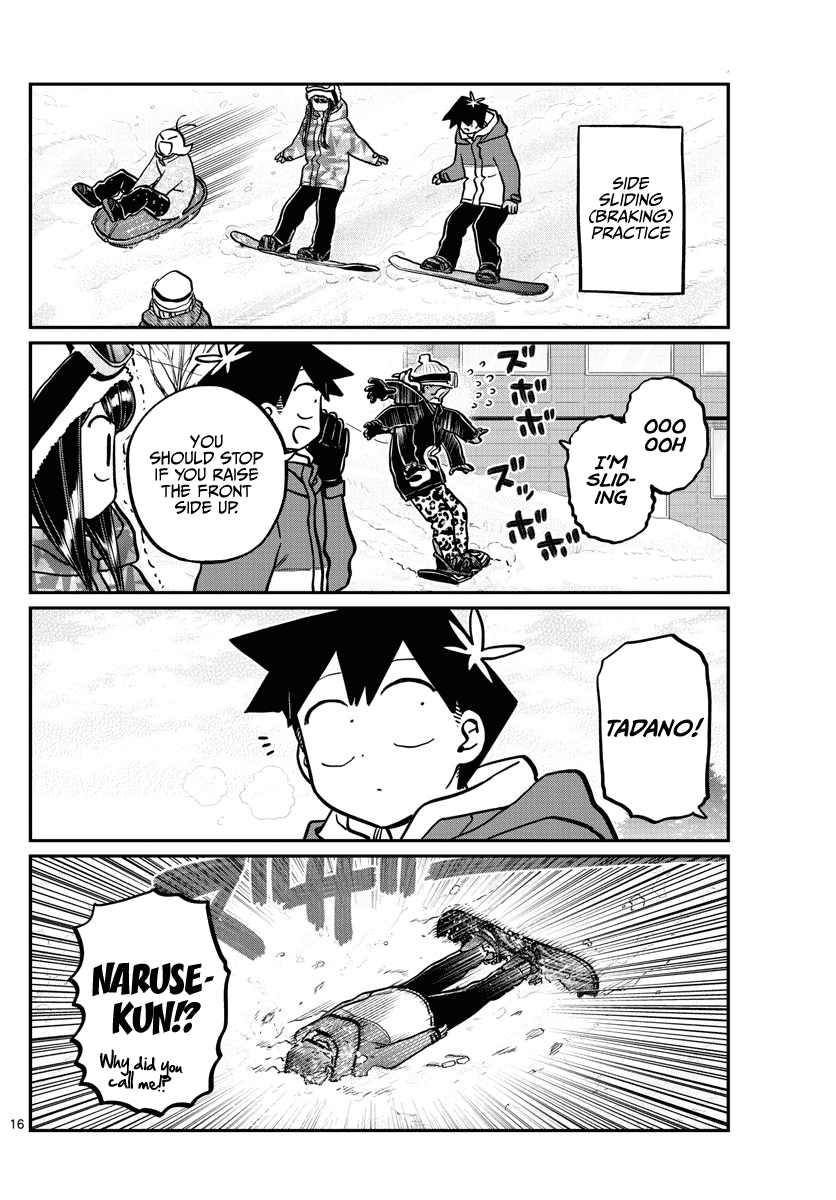 Komi-san wa Komyushou Desu Chapter 261 page 16 - Chapter 261: Snowboarding