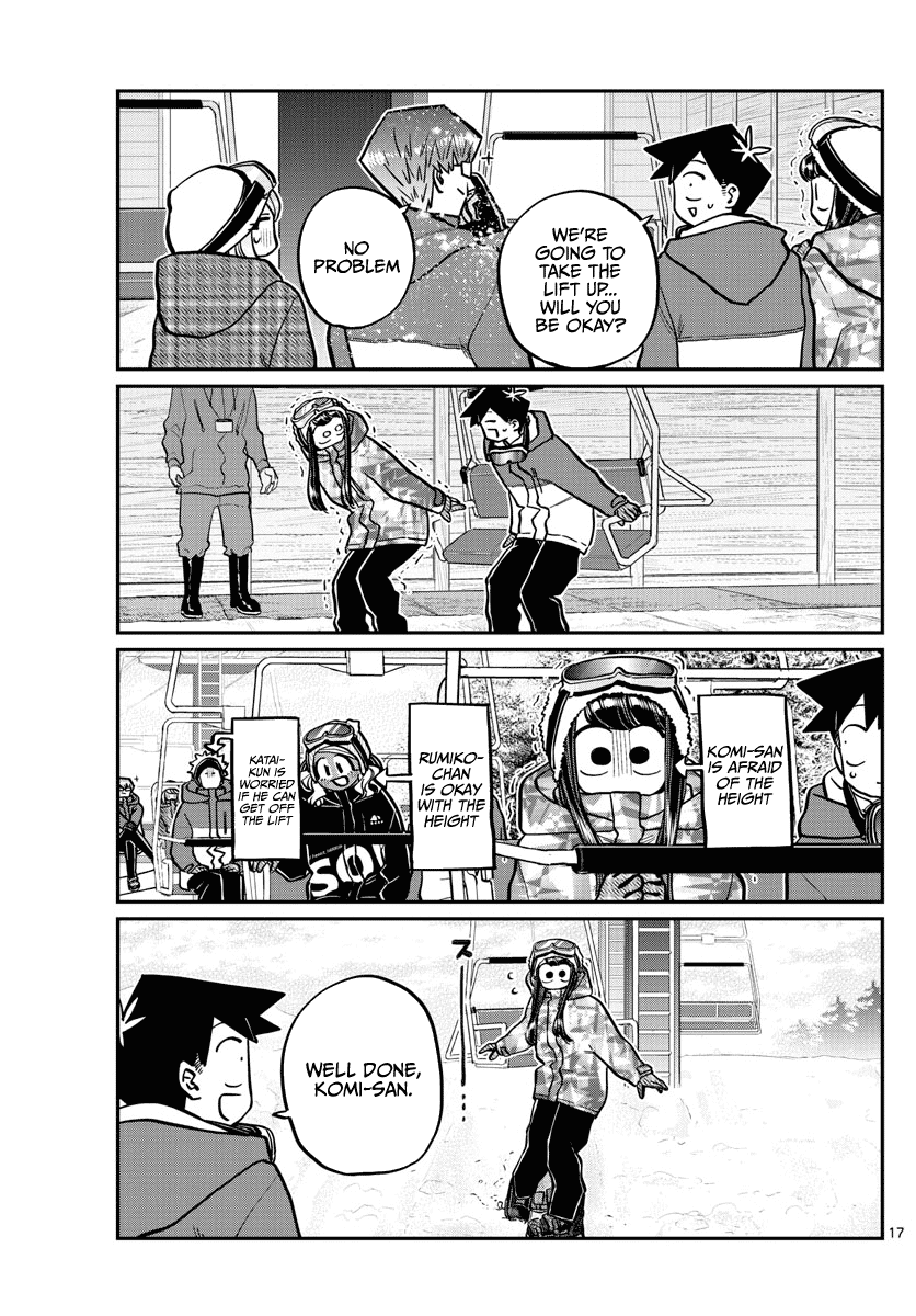 Komi-san wa Komyushou Desu Chapter 261 page 17 - Chapter 261: Snowboarding