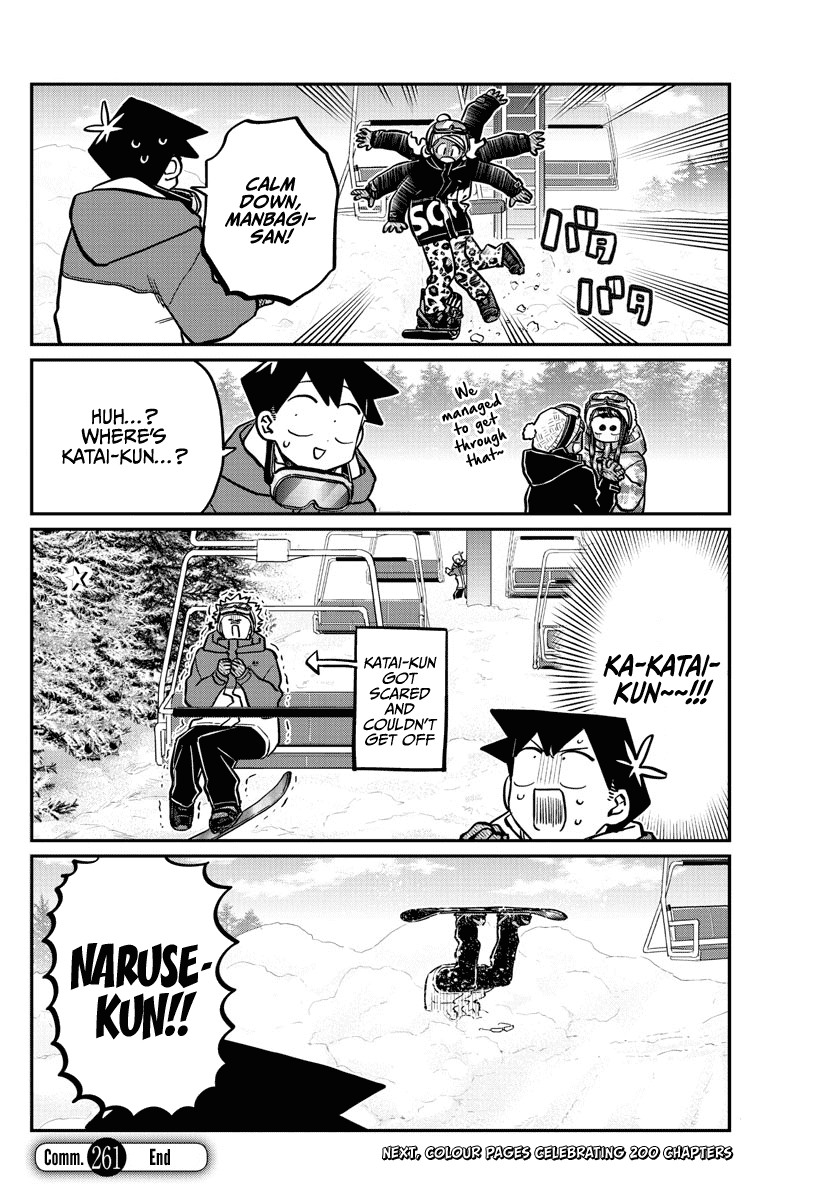 Komi-san wa Komyushou Desu Chapter 261 page 18 - Chapter 261: Snowboarding