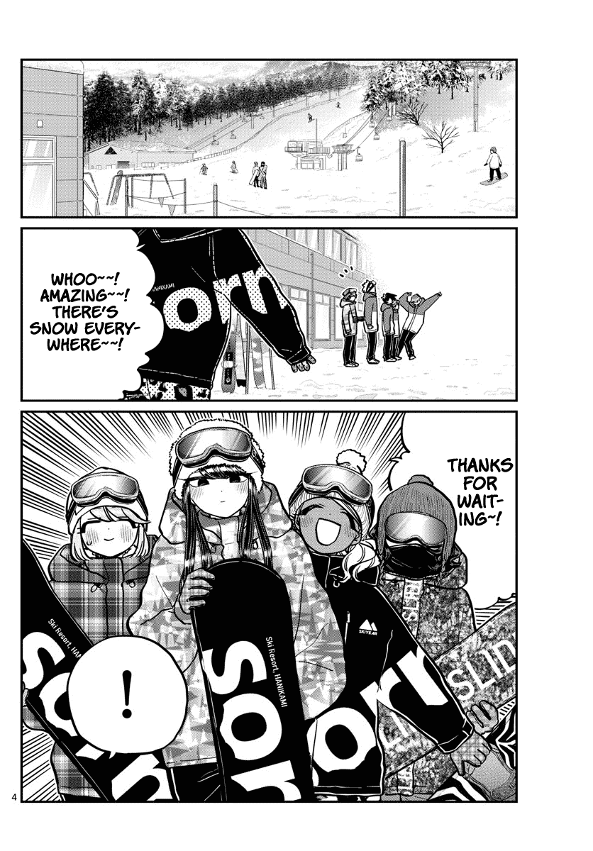 Komi-san wa Komyushou Desu Chapter 261 page 4 - Chapter 261: Snowboarding