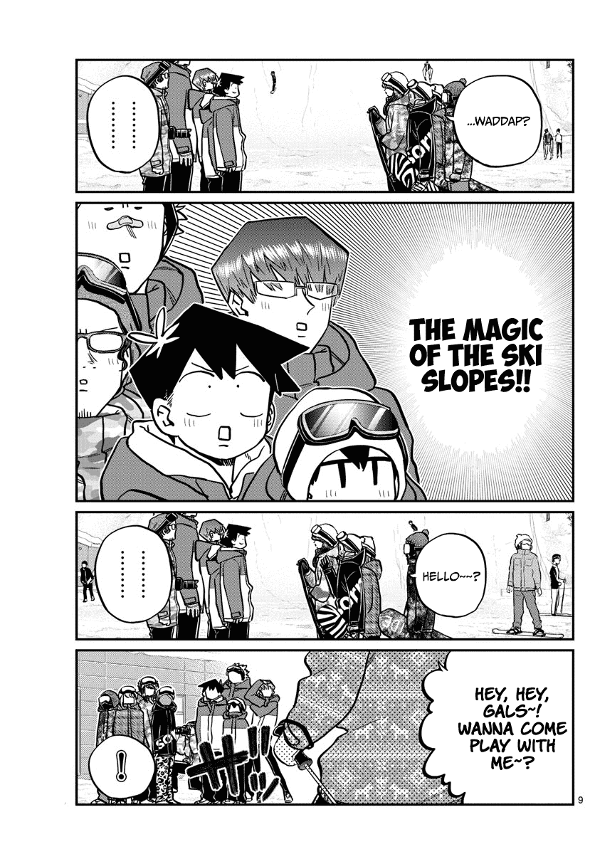 Komi-san wa Komyushou Desu Chapter 261 page 9 - Chapter 261: Snowboarding