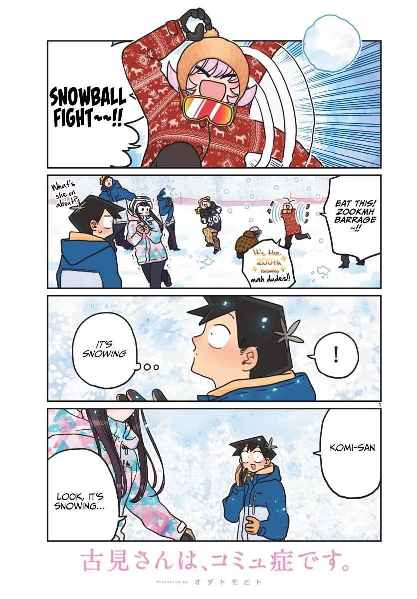 Komi-san wa Komyushou Desu Chapter 262 page 1 - Chapter 262: Snowboarding 2