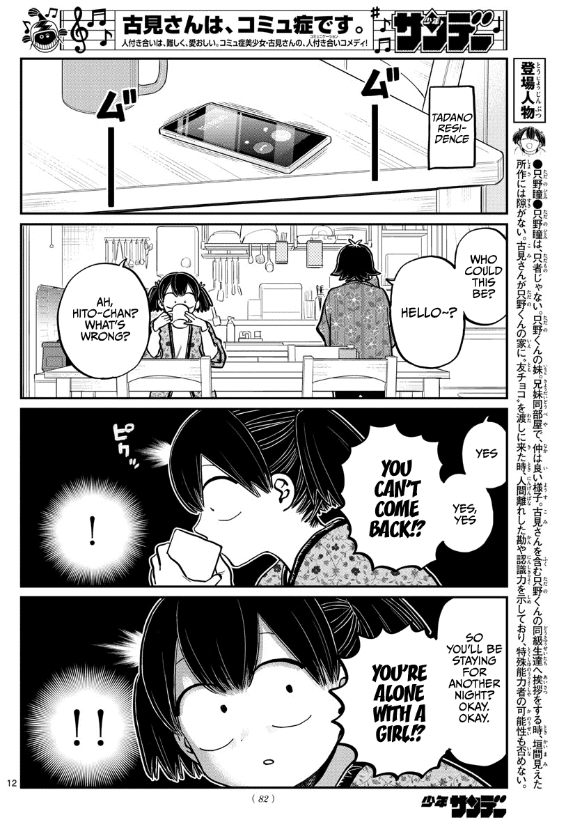 Komi-san wa Komyushou Desu Chapter 263 page 12 - Chapter 263: Inn