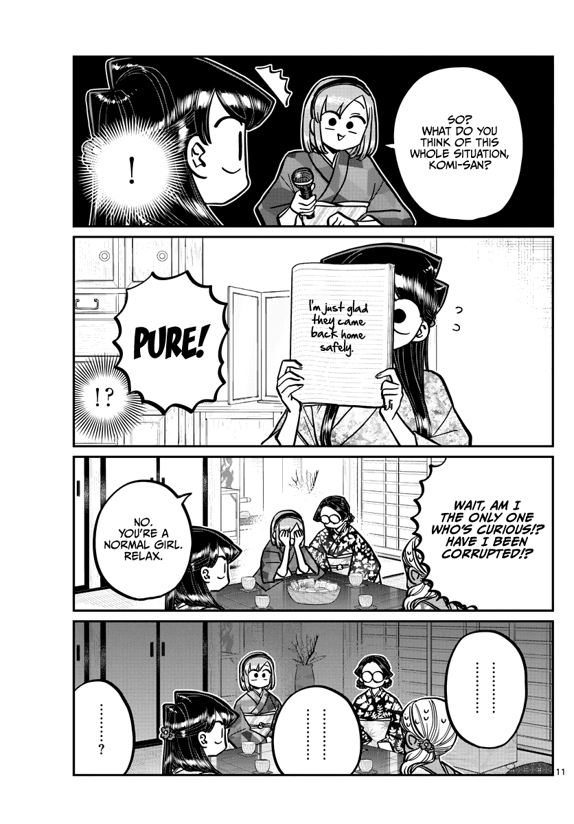 Komi-san wa Komyushou Desu Chapter 265 page 11 - Chapter 265: Girls meeting after the return.
