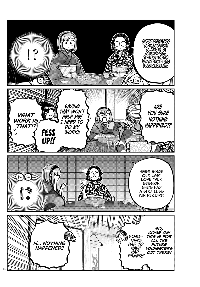 Komi-san wa Komyushou Desu Chapter 265 page 12 - Chapter 265: Girls meeting after the return.