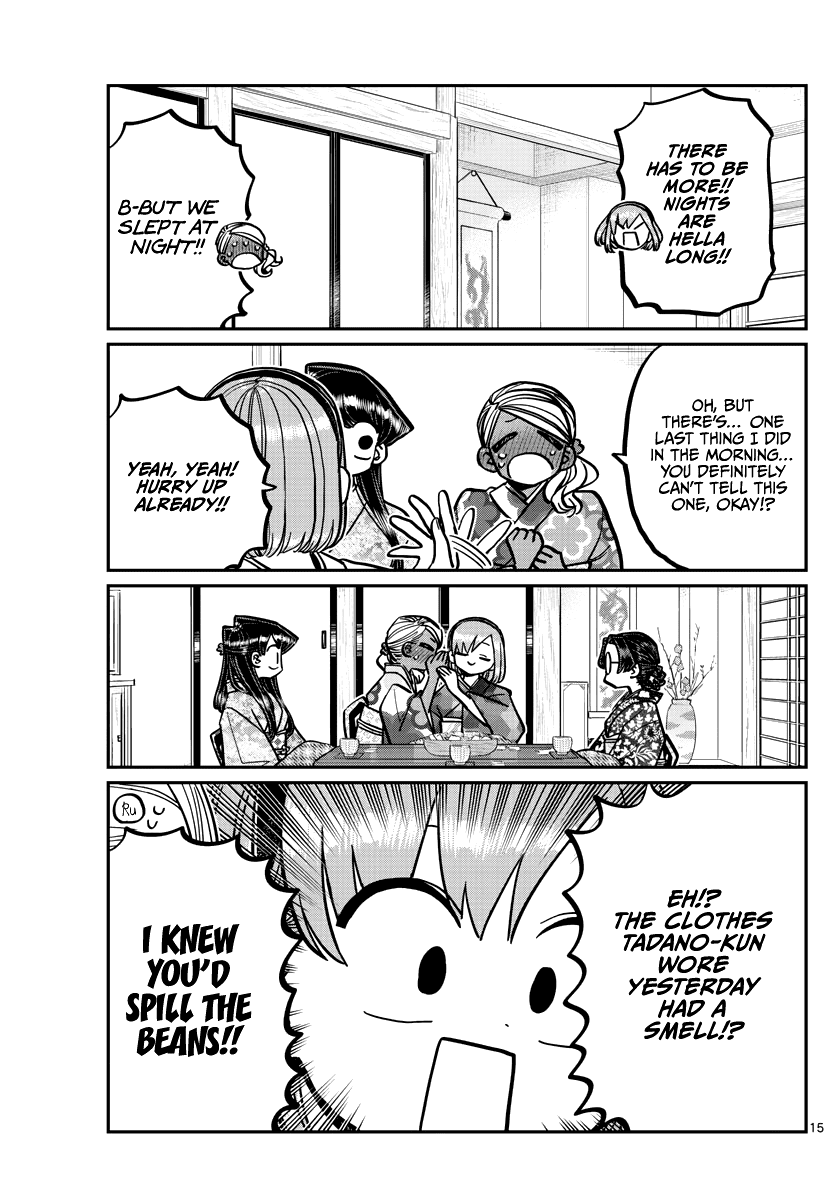 Komi-san wa Komyushou Desu Chapter 265 page 15 - Chapter 265: Girls meeting after the return.