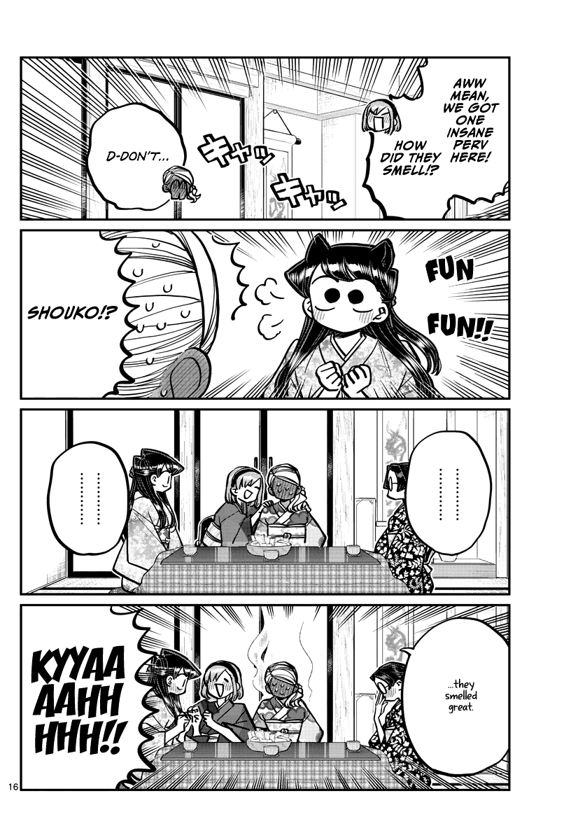 Komi-san wa Komyushou Desu Chapter 265 page 16 - Chapter 265: Girls meeting after the return.