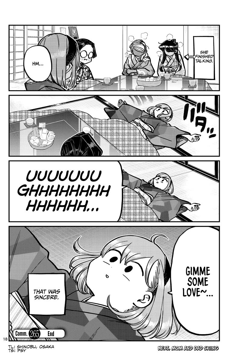 Komi-san wa Komyushou Desu Chapter 265 page 18 - Chapter 265: Girls meeting after the return.