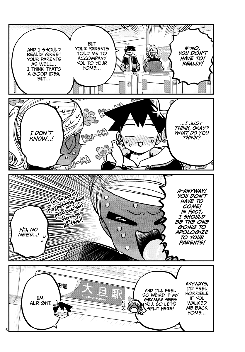Komi-san wa Komyushou Desu Chapter 265 page 6 - Chapter 265: Girls meeting after the return.
